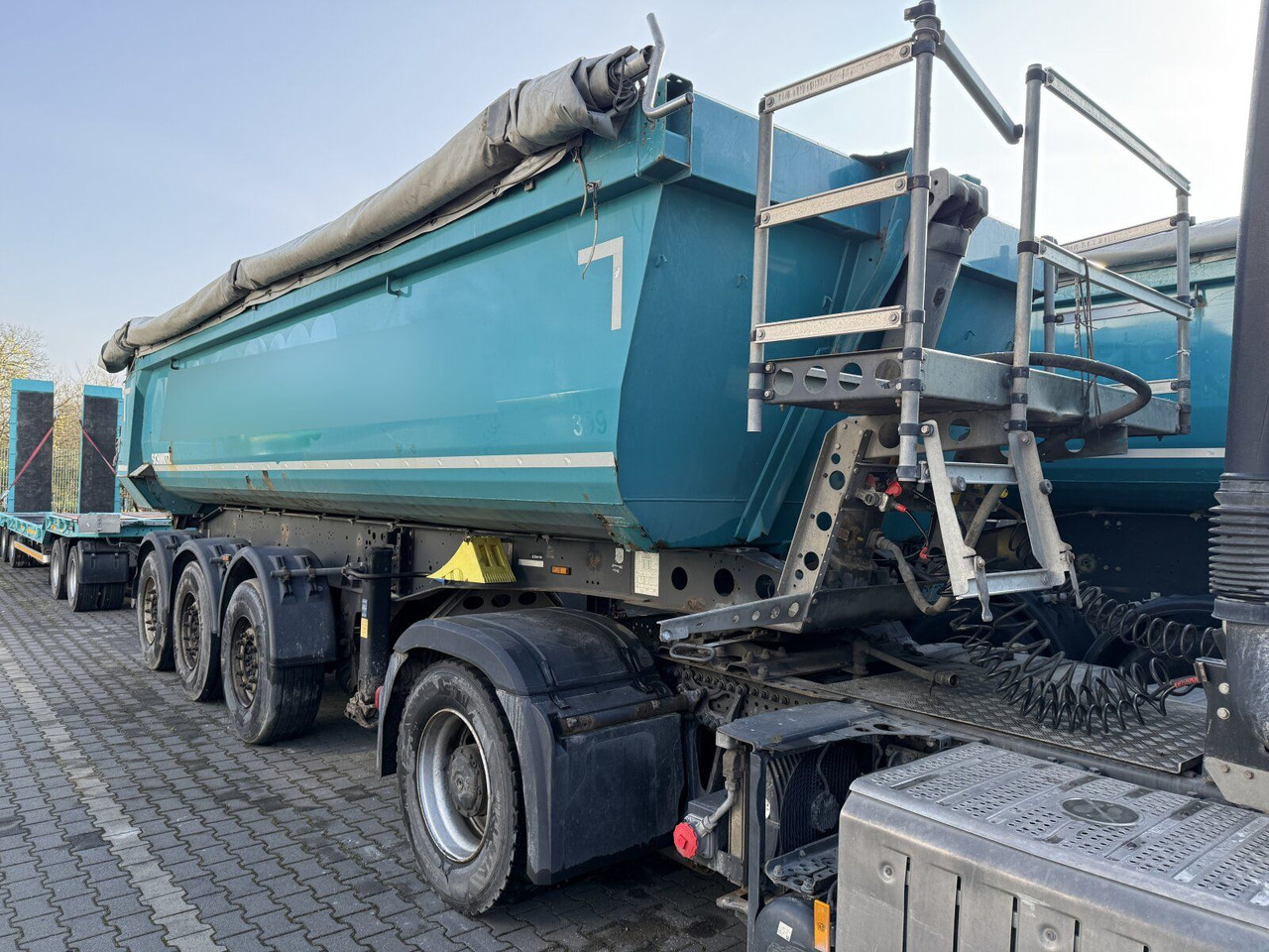 Semi-remorque benne Schmitz Cargobull Cargobull SKI 24 SL7.2 Kippauflieger 3 Achs: photos 1