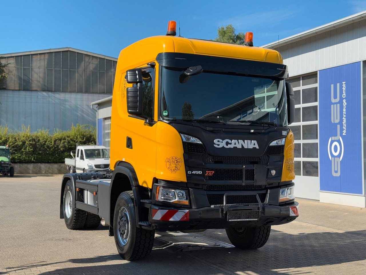 Scania G450 XT 4x4 Euro 6 SZM Kipphydraulik Blatt/ Luft - Tracteur routier: photos 1 Scania G450 XT 4x4 Euro 6 SZM Kipphydraulik Blatt/ Luft - Tracteur routier: photos 1