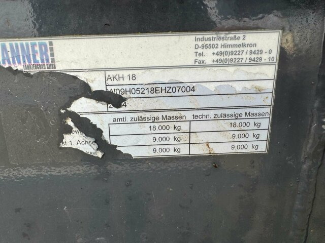 ZANNER AHK 18 Holzanhänger 2 Achse 3350kg - Remorque grumier: photos 2 ZANNER AHK 18 Holzanhänger 2 Achse 3350kg - Remorque grumier: photos 2