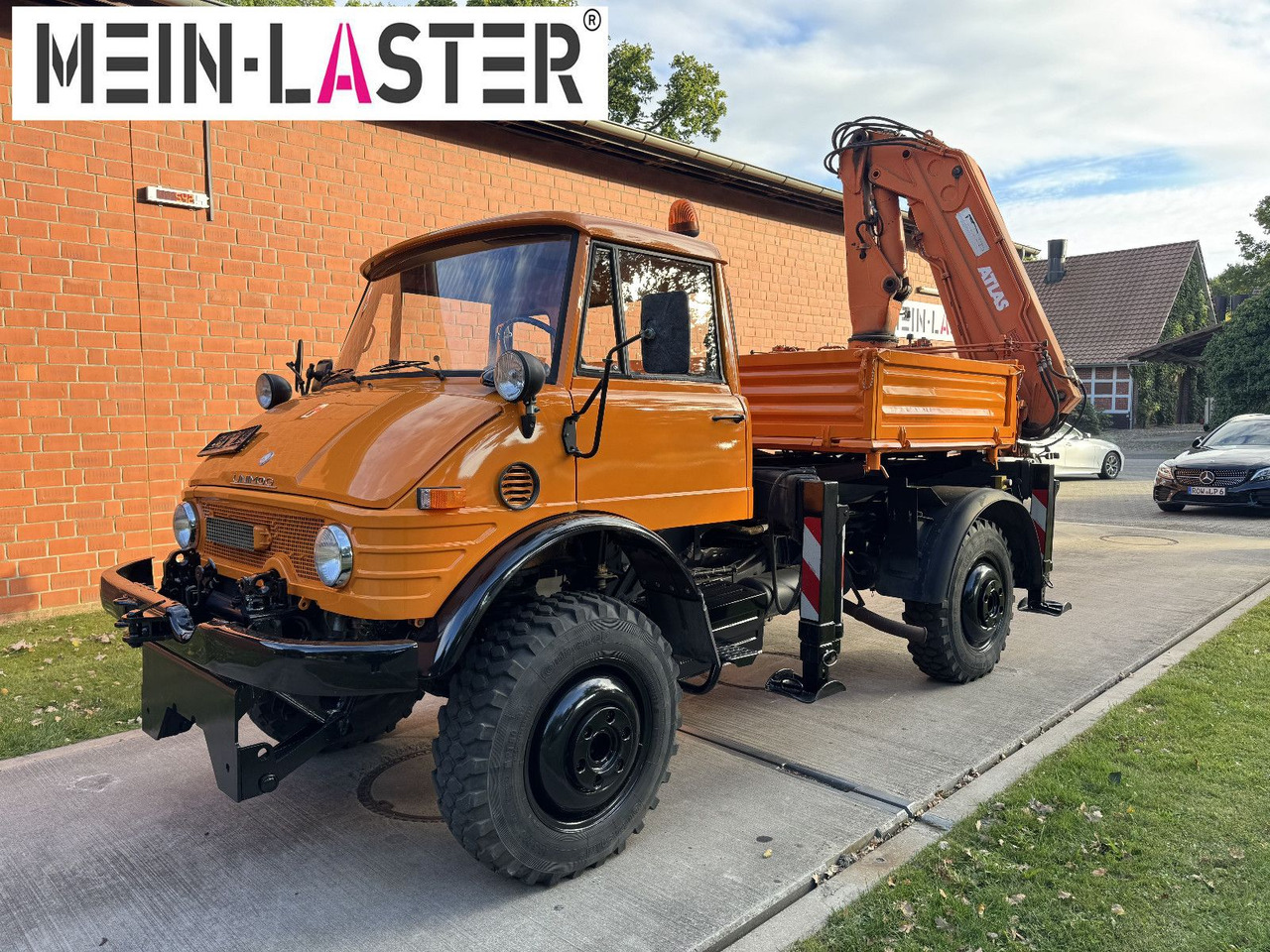Unimog U 1100 Atlas AK 3006 nur 14.215 km-1. Hand - Camion grue, Camion plateau: photos 2 Unimog U 1100 Atlas AK 3006 nur 14.215 km-1. Hand - Camion grue, Camion plateau: photos 2