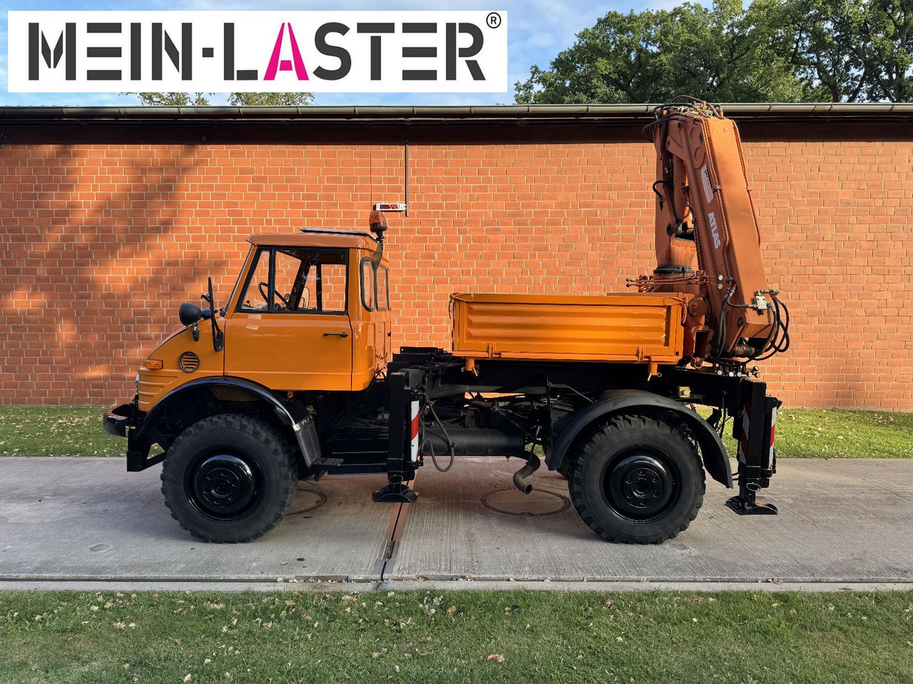 Unimog U 1100 Atlas AK 3006 nur 14.215 km-1. Hand - Camion grue, Camion plateau: photos 4 Unimog U 1100 Atlas AK 3006 nur 14.215 km-1. Hand - Camion grue, Camion plateau: photos 4
