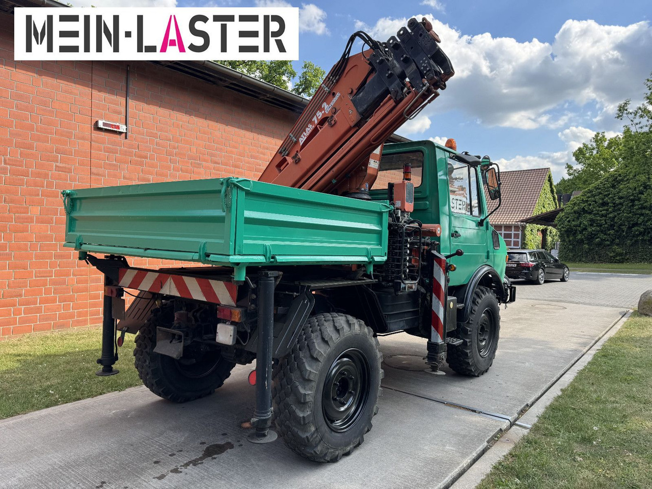 Unimog U 1200 Atlas 75.2 Kran 14 m Funk FB *1. Hand - Camion grue: photos 4 Unimog U 1200 Atlas 75.2 Kran 14 m Funk FB *1. Hand - Camion grue: photos 4