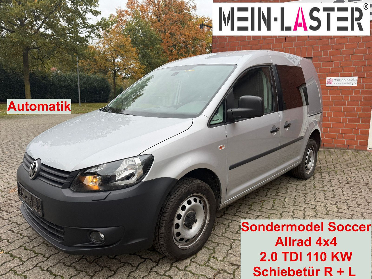 Volkswagen Caddy 2.0 TDI Kasten Soccer 4Motion Automatik - Voiture break: photos 1 Volkswagen Caddy 2.0 TDI Kasten Soccer 4Motion Automatik - Voiture break: photos 1