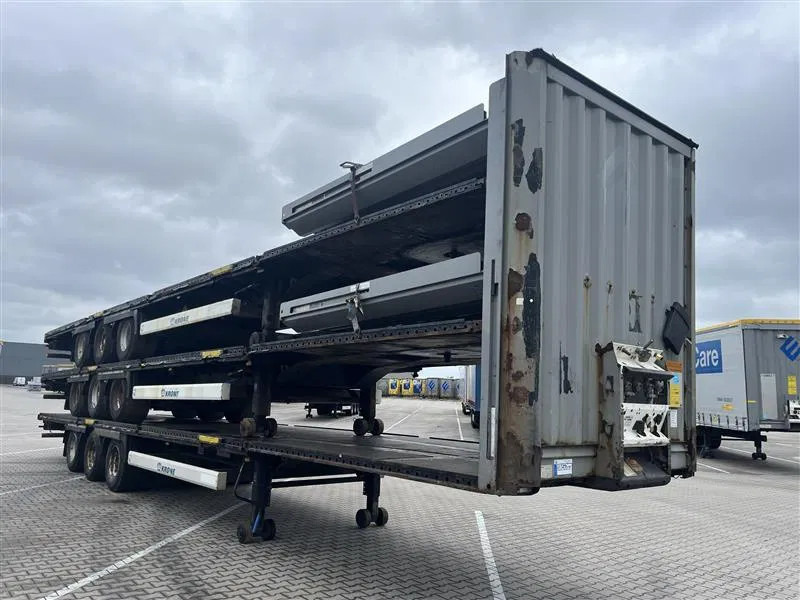 Krone 1x 2014 & 2x 2013 XL MEGA P400 HUCKEPACK FLAT STACK - Semi-remorque fourgon: photos 1 Krone 1x 2014 & 2x 2013 XL MEGA P400 HUCKEPACK FLAT STACK - Semi-remorque fourgon: photos 1