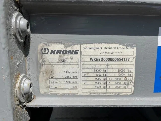 Krone 2x stack of 4x mega flat trailer - Semi-remorque plateau: photos 3 Krone 2x stack of 4x mega flat trailer - Semi-remorque plateau: photos 3