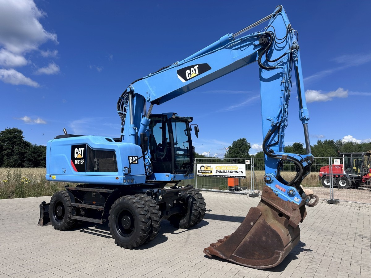 CATERPILLAR M 318 F Oil Quick OQ 65 Deutsche Maschine Top ! - Pelle sur pneus: photos 4 CATERPILLAR M 318 F Oil Quick OQ 65 Deutsche Maschine Top ! - Pelle sur pneus: photos 4