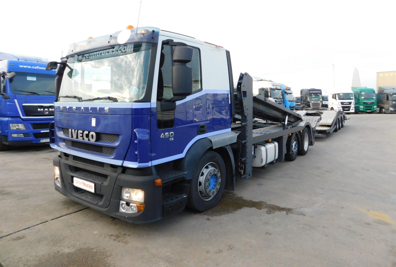Iveco At190s45 cu remorca - Camion porte-voitures: photos 1 Iveco At190s45 cu remorca - Camion porte-voitures: photos 1