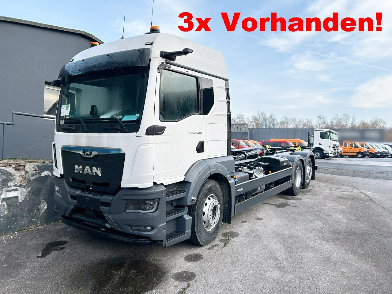 MAN TGS 26.480 6x2-4 BL CH TGS 26.480 6x2-4 BL CH, Lenk-/Lift, OptiView, LED, Navi, Motorabtrieb - Camion ampliroll: photos 1 MAN TGS 26.480 6x2-4 BL CH TGS 26.480 6x2-4 BL CH, Lenk-/Lift, OptiView, LED, Navi, Motorabtrieb - Camion ampliroll: photos 1