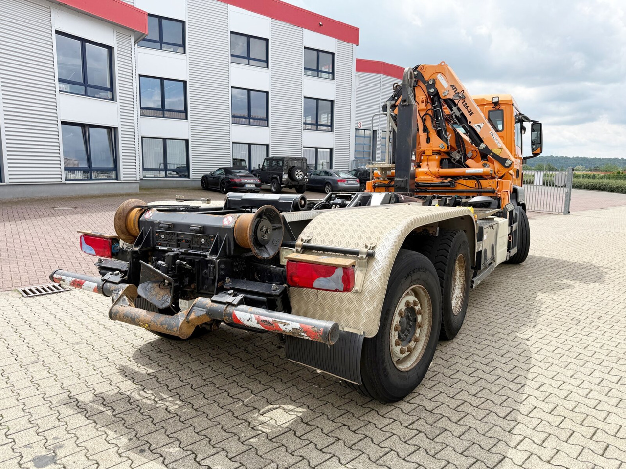 Camion ampliroll, Camion grue MAN TGS 28.440 6x2-4 BL TGS 28.440 6x2-4 BL, Lenk-/Liftachse, Kran Atlas 126.3E-A2L, Funk: photos 11