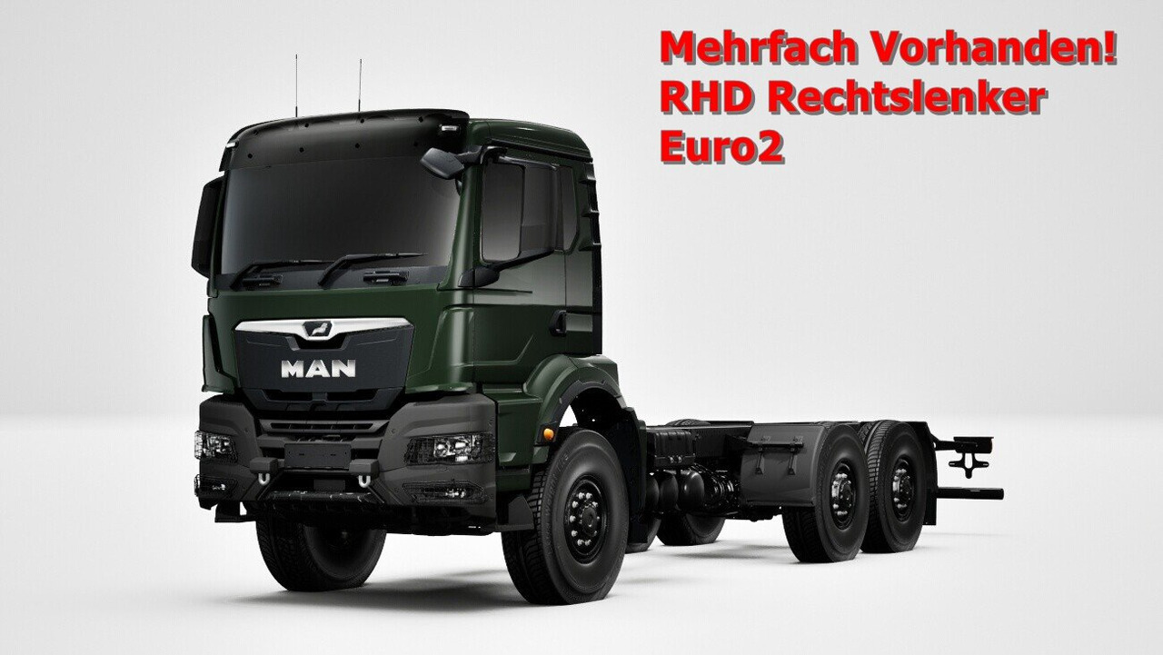 MAN TGS 33.440 6x6 BB CH RHD TGS 33.440 6x6 BB CH RHD, Euro2, Rechtslenker, Einzelbereifung - Châssis cabine: photos 1 MAN TGS 33.440 6x6 BB CH RHD TGS 33.440 6x6 BB CH RHD, Euro2, Rechtslenker, Einzelbereifung - Châssis cabine: photos 1