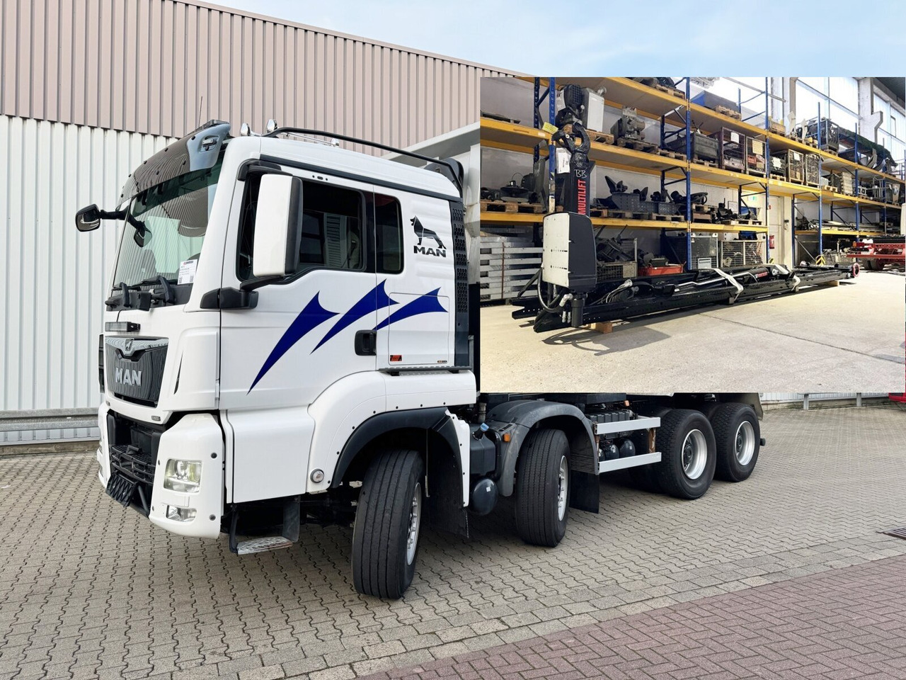 MAN TGS 35.500 8X4 BB TGS 35.500 8X4 BB, Intarder - Camion ampliroll: photos 1 MAN TGS 35.500 8X4 BB TGS 35.500 8X4 BB, Intarder - Camion ampliroll: photos 1
