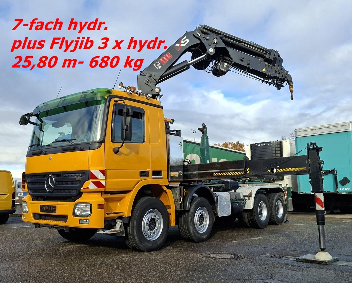 Mercedes-Benz Actros 4146 K 8x4/4 Actros 4146 K 8x4/4, Retarder, Kran Hiab XS 477 E-7 HiPro, Bj. 2010, Flyjib, Seilwinde, Funk - Camion ampliroll, Camion grue: photos 1 Mercedes-Benz Actros 4146 K 8x4/4 Actros 4146 K 8x4/4, Retarder, Kran Hiab XS 477 E-7 HiPro, Bj. 2010, Flyjib, Seilwinde, Funk - Camion ampliroll, Camion grue: photos 1