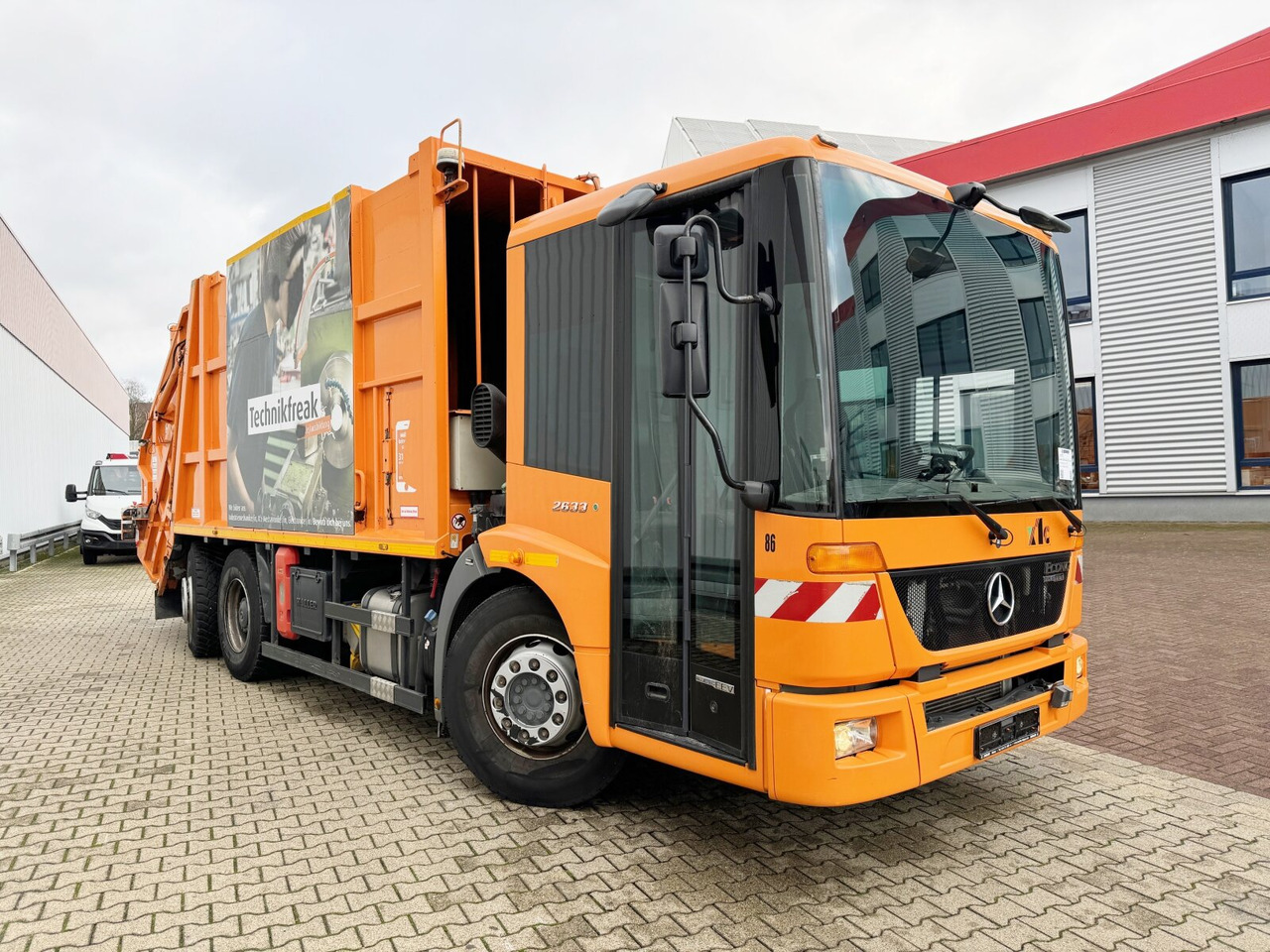 Benne à ordures ménagères pour transport de déchets Mercedes-Benz Econic 2633 LL 6x2/4 NLA Econic 2633 LL 6x2/4 NLA, EEV, Lenkachse, Haller Aufbau: photos 9