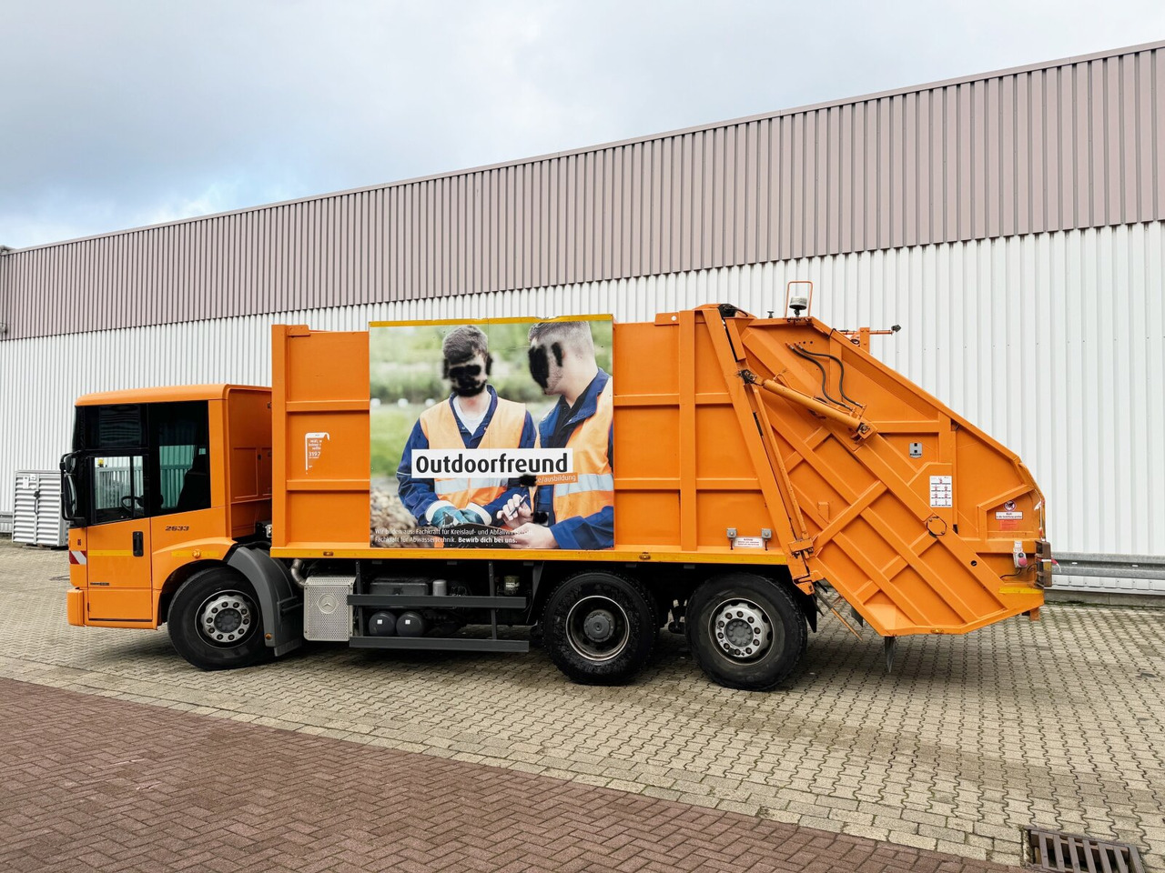 Benne à ordures ménagères pour transport de déchets Mercedes-Benz Econic 2633 LL 6x2/4 NLA Econic 2633 LL 6x2/4 NLA, EEV, Lenkachse, Haller Aufbau: photos 14