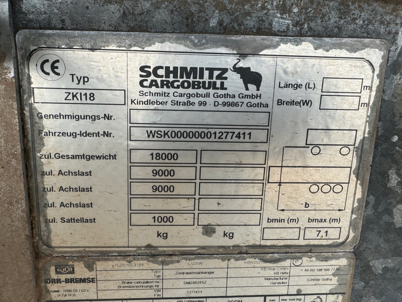 Schmitz Cargobull ZKI 18-4.9 ZKI 18-4.9, Stahlbordwände ca. 10m³, Rahmen Verzinkt - Remorque benne: photos 3 Schmitz Cargobull ZKI 18-4.9 ZKI 18-4.9, Stahlbordwände ca. 10m³, Rahmen Verzinkt - Remorque benne: photos 3