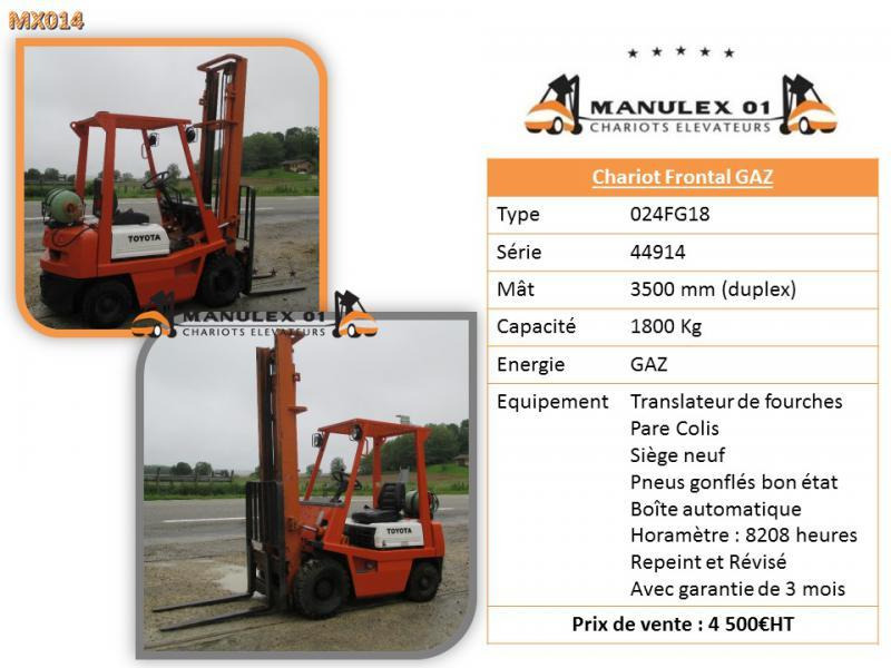 Toyota 024FG18 - Chariot élévateur: photos 4 Toyota 024FG18 - Chariot élévateur: photos 4