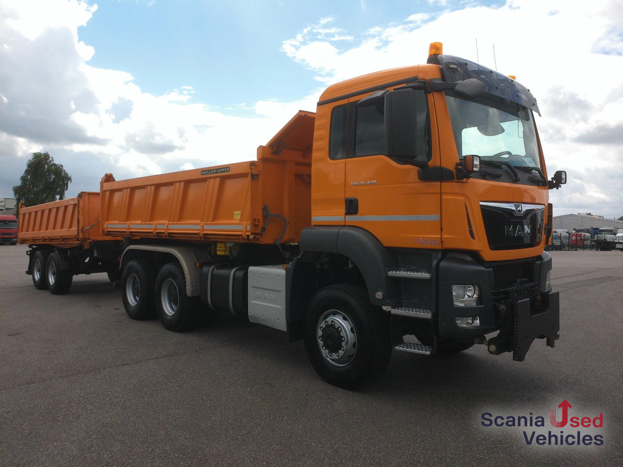 MAN TGS 26.420 6X6 Meiller Bordmatik - Camion benne: photos 1 MAN TGS 26.420 6X6 Meiller Bordmatik - Camion benne: photos 1