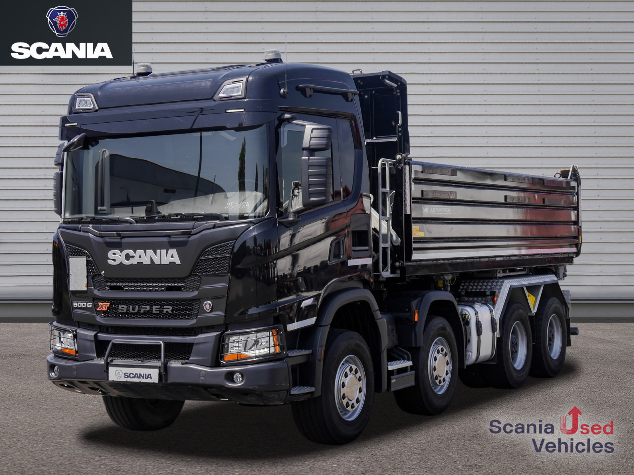 SCANIA G 500 B8x4HZ XT - Meiller Gesteinskipper - - Camion benne: photos 1 SCANIA G 500 B8x4HZ XT - Meiller Gesteinskipper - - Camion benne: photos 1