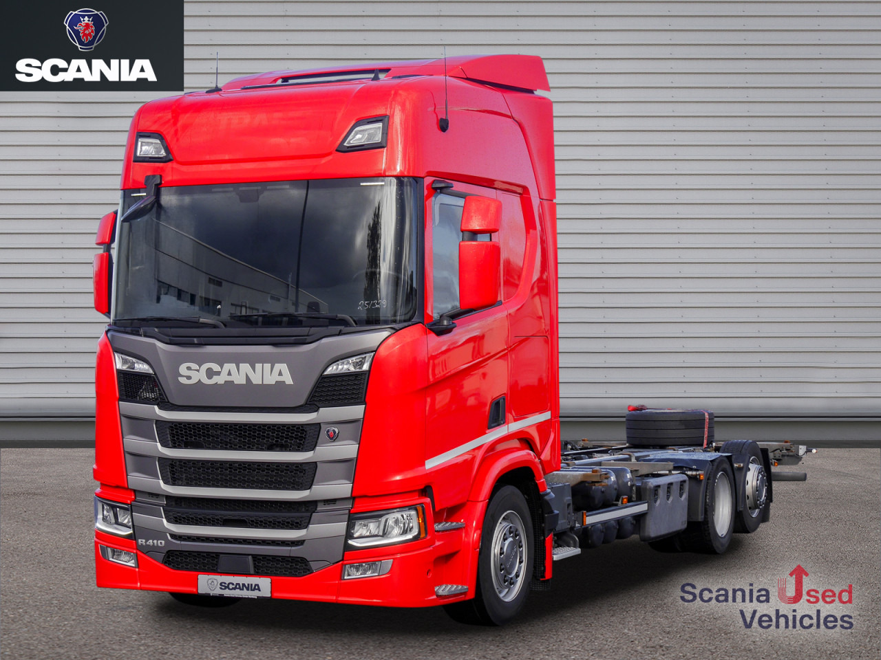 SCANIA R 410 B6x2*4LB Jumbo, Lenkachse, Standklima - Camion porte-conteneur/ Caisse mobile: photos 1 SCANIA R 410 B6x2*4LB Jumbo, Lenkachse, Standklima - Camion porte-conteneur/ Caisse mobile: photos 1