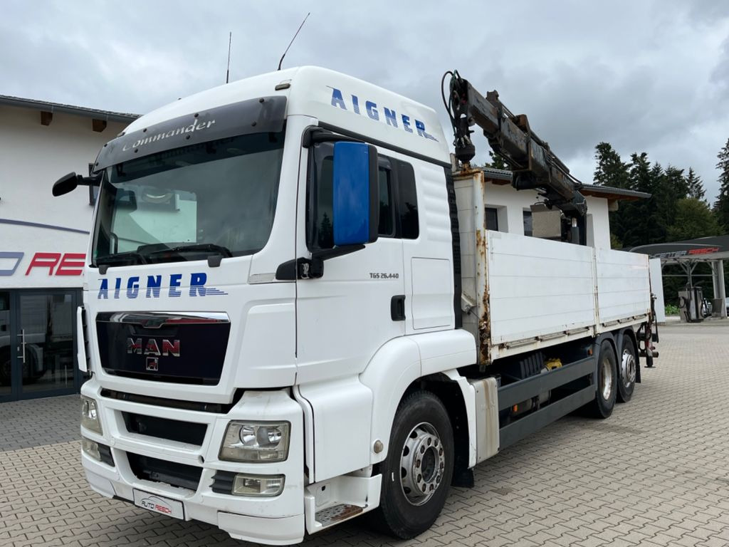 MAN TGS 26.440 Baustoff mit HIAB XS 166 Kran MAN TGS 26.440 Baustoff mit HIAB XS 166 Kran - Camion plateau, Camion grue: photos 3 MAN TGS 26.440 Baustoff mit HIAB XS 166 Kran MAN TGS 26.440 Baustoff mit HIAB XS 166 Kran - Camion plateau, Camion grue: photos 3