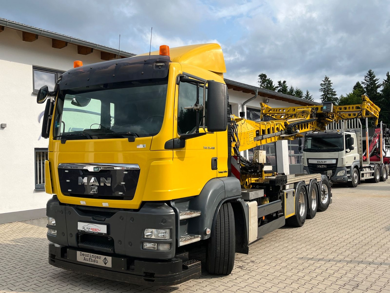 MAN TGS 35.480 8x4-4BL Deuringer Garagentransporter - Camion grue: photos 1 MAN TGS 35.480 8x4-4BL Deuringer Garagentransporter - Camion grue: photos 1