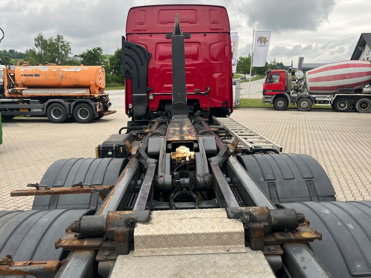 Camion ampliroll Renault T520  6x2 Meiller RS 21 Abrollkipper Lift Lenk: photos 11