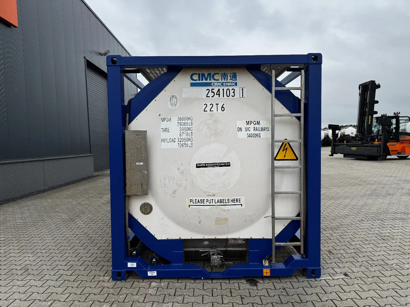 CIMC 20FT ISO, 25.050L / 1-COMP / 3 BAFFELS / T11 / 4 manholes / ADR valid until 04/2027 - Conteneur citerne: photos 5 CIMC 20FT ISO, 25.050L / 1-COMP / 3 BAFFELS / T11 / 4 manholes / ADR valid until 04/2027 - Conteneur citerne: photos 5