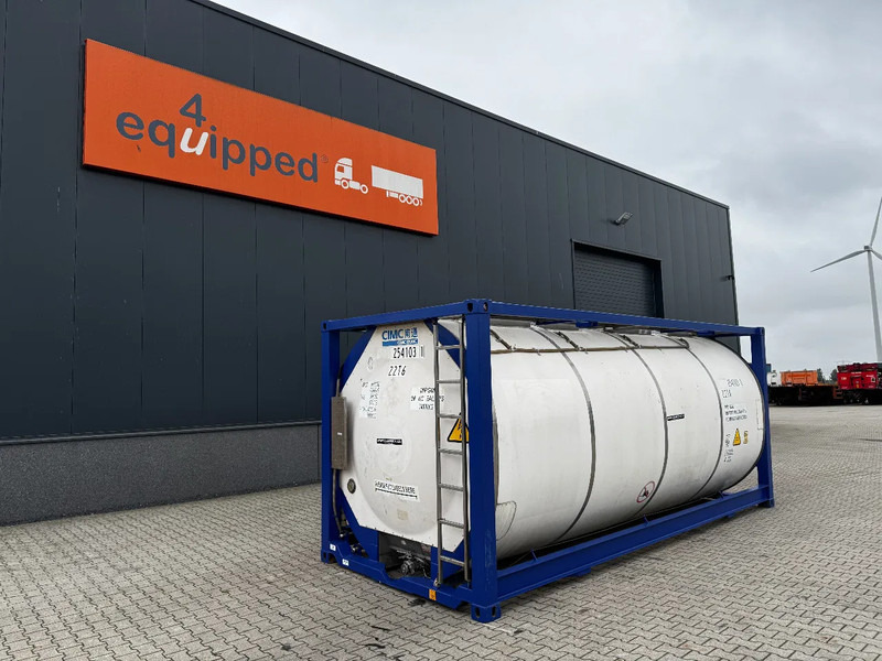 CIMC 20FT ISO, 25.050L / 1-COMP / 3 BAFFELS / T11 / 4 manholes / ADR valid until 04/2027 - Conteneur citerne: photos 1 CIMC 20FT ISO, 25.050L / 1-COMP / 3 BAFFELS / T11 / 4 manholes / ADR valid until 04/2027 - Conteneur citerne: photos 1