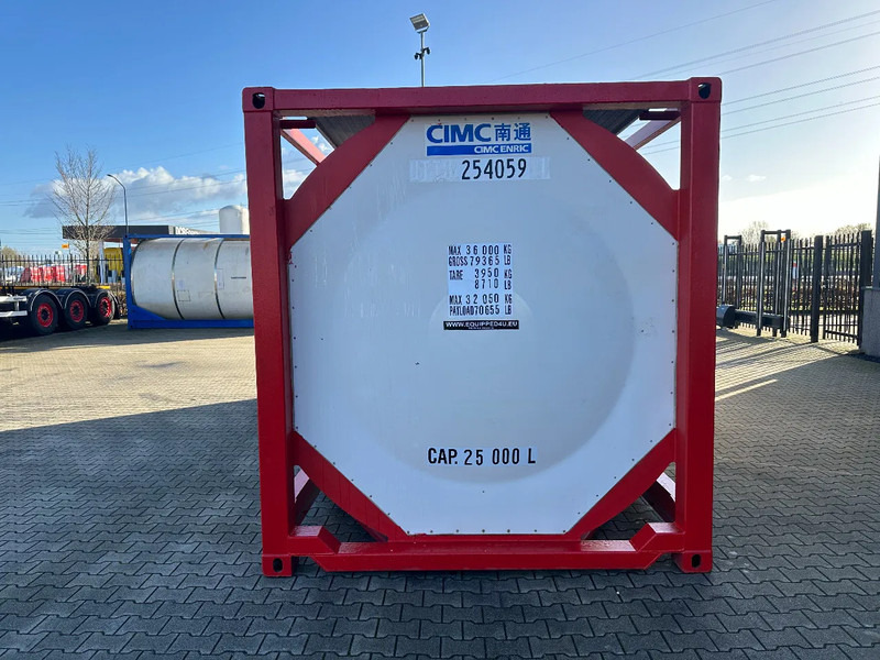 CIMC 20FT ISO, 25.080L / 1-COMP / 3 BAFFELS / T12 / 4 manholes / ADR valid until 12/2026 - Cuve de stockage: photos 5 CIMC 20FT ISO, 25.080L / 1-COMP / 3 BAFFELS / T12 / 4 manholes / ADR valid until 12/2026 - Cuve de stockage: photos 5