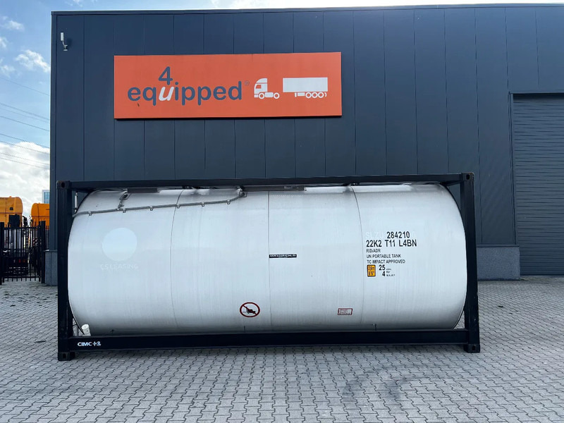 CIMC UNUSED, BOTH FOOD STUFF/CHEMICAL USE, 20FT ISO, 25.000L, L4BN, UN Portable, T11, test: 1-2027 - Cuve de stockage: photos 2 CIMC UNUSED, BOTH FOOD STUFF/CHEMICAL USE, 20FT ISO, 25.000L, L4BN, UN Portable, T11, test: 1-2027 - Cuve de stockage: photos 2