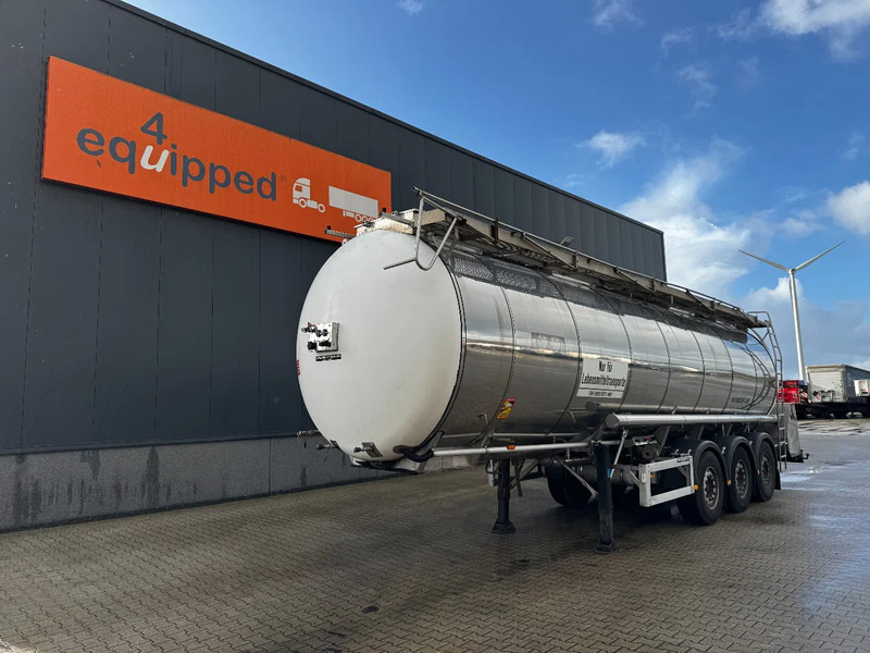 Feldbinder LEBENSMITTEL / LEVENSMIDDELEN FOOD / 33.500L / 3-COMP / PUMPE / INOX / NL-trailer / APK: 05-2026 - Semi-remorque citerne: photos 1 Feldbinder LEBENSMITTEL / LEVENSMIDDELEN FOOD / 33.500L / 3-COMP / PUMPE / INOX / NL-trailer / APK: 05-2026 - Semi-remorque citerne: photos 1
