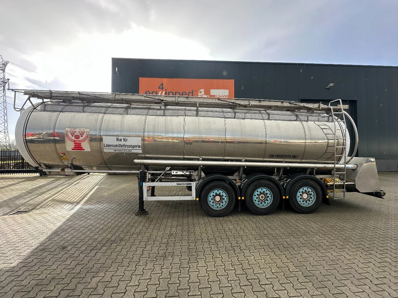 Feldbinder LEBENSMITTEL / LEVENSMIDDELEN FOOD / 33.500L / 3-COMP / PUMPE / INOX / NL-trailer / APK: 07-2026 - Semi-remorque citerne: photos 2 Feldbinder LEBENSMITTEL / LEVENSMIDDELEN FOOD / 33.500L / 3-COMP / PUMPE / INOX / NL-trailer / APK: 07-2026 - Semi-remorque citerne: photos 2