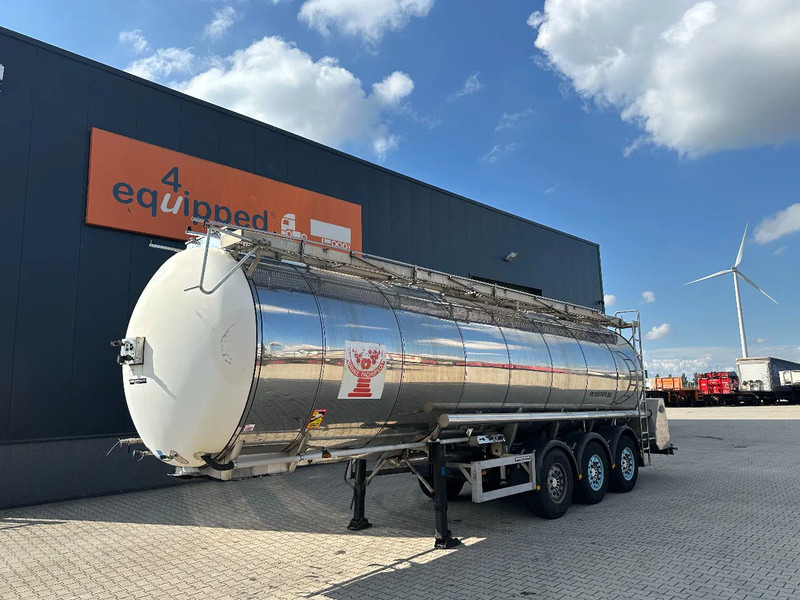 Feldbinder LEBENSMITTEL / LEVENSMIDDELEN FOOD / 33.500L / 3-COMP / PUMPE / NL-trailer / APK: 09-2026 - Semi-remorque citerne: photos 1 Feldbinder LEBENSMITTEL / LEVENSMIDDELEN FOOD / 33.500L / 3-COMP / PUMPE / NL-trailer / APK: 09-2026 - Semi-remorque citerne: photos 1