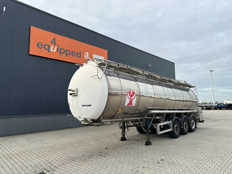 Feldbinder LEVENSMIDDELEN / FOOD / LEBENSMITTEL / 33.500L / 3-COMP / POMP / NL-trailer / APK: 09-2026, 10x beschikbaar - Semi-remorque citerne: photos 1 Feldbinder LEVENSMIDDELEN / FOOD / LEBENSMITTEL / 33.500L / 3-COMP / POMP / NL-trailer / APK: 09-2026, 10x beschikbaar - Semi-remorque citerne: photos 1