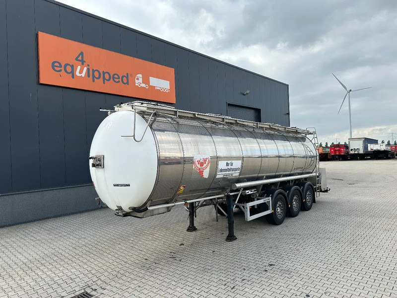Feldbinder LEVENSMIDDELEN / FOOD / LEBENSMITTEL / 33.500L / 3-COMP / POMP / NL-trailer / APK: 10-2026, 10x beschikbaar - Semi-remorque citerne: photos 1 Feldbinder LEVENSMIDDELEN / FOOD / LEBENSMITTEL / 33.500L / 3-COMP / POMP / NL-trailer / APK: 10-2026, 10x beschikbaar - Semi-remorque citerne: photos 1
