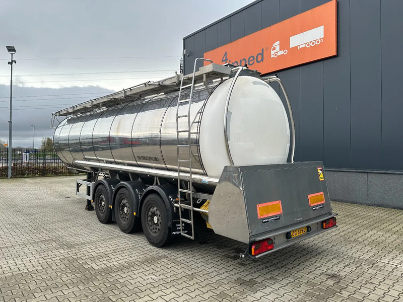 Feldbinder LEVENSMIDDELEN / FOOD / LEBENSMITTEL / 33.500L / 3-COMP / POMP / NL-trailer / APK: 12-2026, 10x beschikbaar - Semi-remorque citerne: photos 4 Feldbinder LEVENSMIDDELEN / FOOD / LEBENSMITTEL / 33.500L / 3-COMP / POMP / NL-trailer / APK: 12-2026, 10x beschikbaar - Semi-remorque citerne: photos 4
