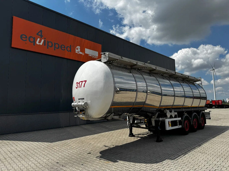Indox 37.500L / 1-COMP /4-BAFFELS, ADR, L4BH, INOX, NL, APK 06/2026, new Saf axles - Semi-remorque citerne: photos 1 Indox 37.500L / 1-COMP /4-BAFFELS, ADR, L4BH, INOX, NL, APK 06/2026, new Saf axles - Semi-remorque citerne: photos 1
