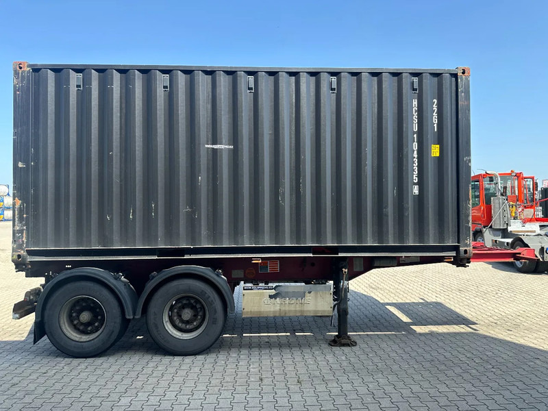 Krone 2-axle 20FT chassis + 20FT DV 8'6" container ONE-WAY - Semi-remorque porte-conteneur/ Caisse mobile: photos 3 Krone 2-axle 20FT chassis + 20FT DV 8'6" container ONE-WAY - Semi-remorque porte-conteneur/ Caisse mobile: photos 3