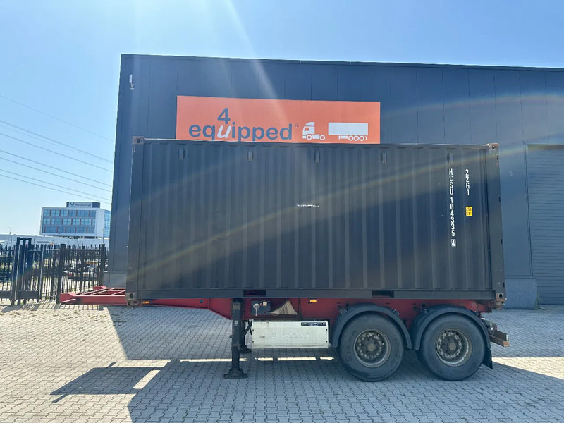 Krone 2-axle 20FT chassis + 20FT DV 8'6" container ONE-WAY - Semi-remorque porte-conteneur/ Caisse mobile: photos 2 Krone 2-axle 20FT chassis + 20FT DV 8'6" container ONE-WAY - Semi-remorque porte-conteneur/ Caisse mobile: photos 2
