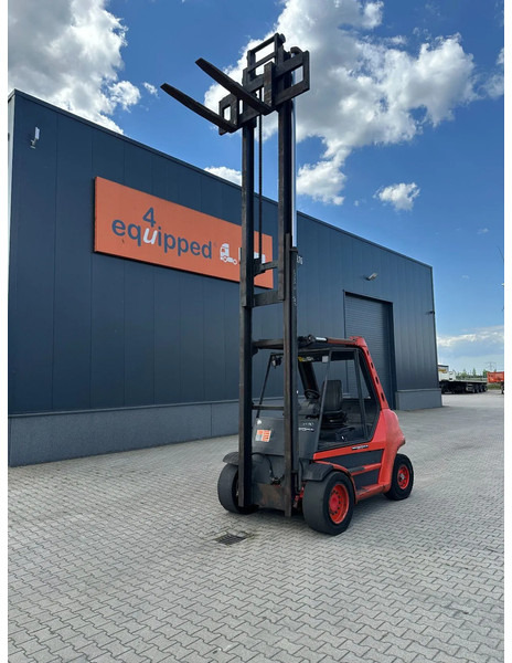 Linde H80D-03 FORKLIFT, 8000KG, duplex, 6 cil. Deutz diesel, 6.256hrs, - Chariot élévateur diesel: photos 2 Linde H80D-03 FORKLIFT, 8000KG, duplex, 6 cil. Deutz diesel, 6.256hrs, - Chariot élévateur diesel: photos 2