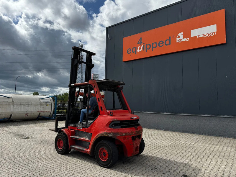 Linde H80D FORKLIFT, 8000KG, duplex, 6 cil. Deutz diesel, 14.934hrs, - Chariot élévateur diesel: photos 3 Linde H80D FORKLIFT, 8000KG, duplex, 6 cil. Deutz diesel, 14.934hrs, - Chariot élévateur diesel: photos 3