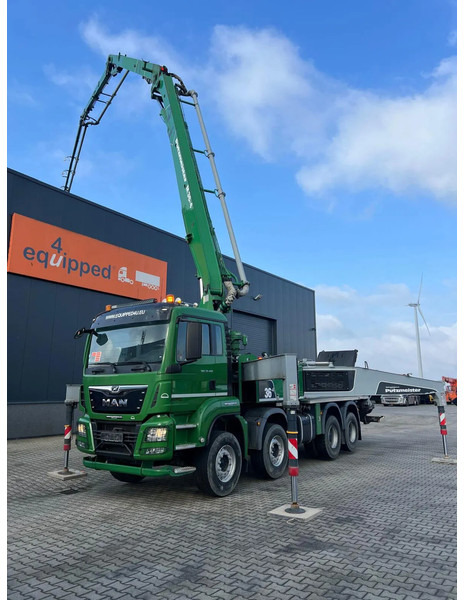 MAN TGS 37.460 8x4, Putzmeister 36-4.160 m3/hr, ERGONIC, very clean hopper, 1 driver machine, full history av., 564 working hrs only - Camion pompe: photos 1 MAN TGS 37.460 8x4, Putzmeister 36-4.160 m3/hr, ERGONIC, very clean hopper, 1 driver machine, full history av., 564 working hrs only - Camion pompe: photos 1