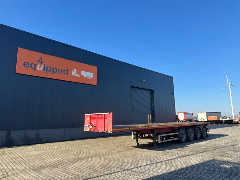 MOL 62 tons Ballast trailer, 4 axles, 2 steering axles, Belgium- trailer, 70% tyres - Semi-remorque plateau: photos 1 MOL 62 tons Ballast trailer, 4 axles, 2 steering axles, Belgium- trailer, 70% tyres - Semi-remorque plateau: photos 1