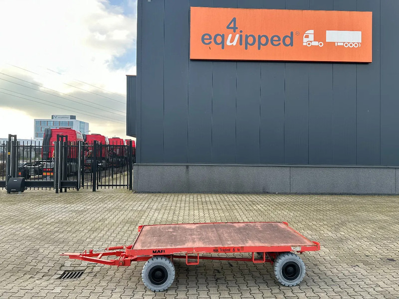 Mafi double-steered and connectable heavy-duty trailers with 6000kg loading capacity, 9x available - Remorque plateau: photos 2 Mafi double-steered and connectable heavy-duty trailers with 6000kg loading capacity, 9x available - Remorque plateau: photos 2