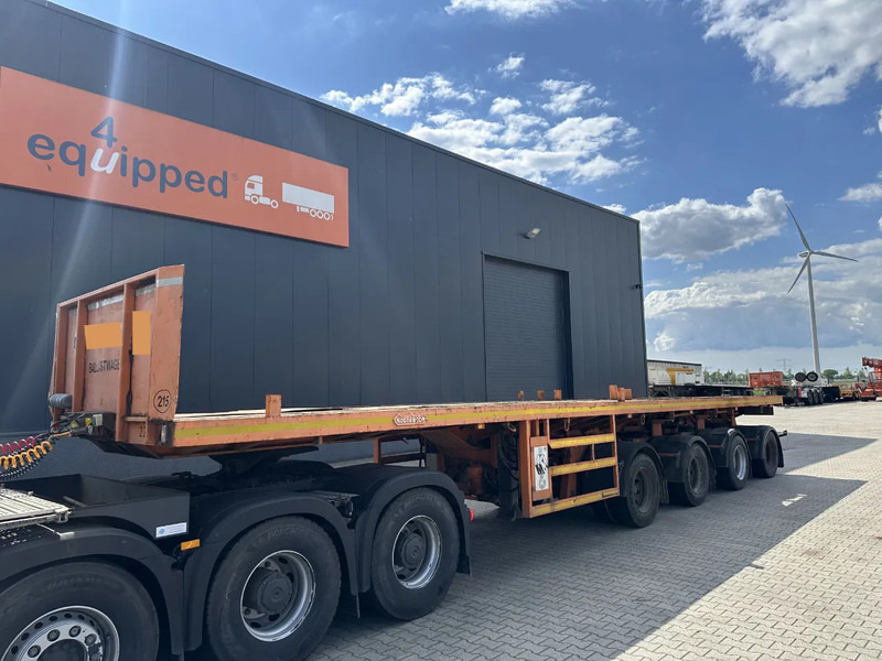 Nooteboom OVB-73-04, 73 tons Ballast trailer, 4 axles, 3 hydraulic steering axles, MOT 12/2025 - Semi-remorque plateau: photos 1 Nooteboom OVB-73-04, 73 tons Ballast trailer, 4 axles, 3 hydraulic steering axles, MOT 12/2025 - Semi-remorque plateau: photos 1