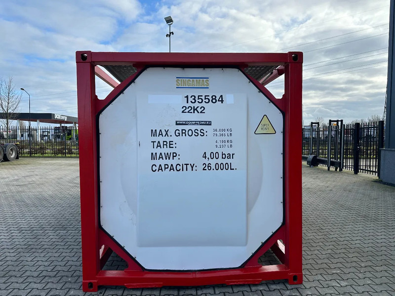SINGAMAS 20FT ISO, 26.000L/1-COMP/3 BAFFELS/3 manholes, ADR inspectio valid till: 07/2025 - Conteneur citerne: photos 5 SINGAMAS 20FT ISO, 26.000L/1-COMP/3 BAFFELS/3 manholes, ADR inspectio valid till: 07/2025 - Conteneur citerne: photos 5