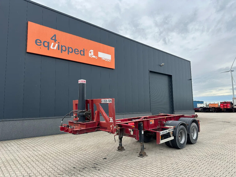Van Hool 2 AXLE 20FT TIPPING-CHASSIS, TWIN-TIRES, BPW + DRUM, ALCOA - Semi-remorque porte-conteneur/ Caisse mobile: photos 1 Van Hool 2 AXLE 20FT TIPPING-CHASSIS, TWIN-TIRES, BPW + DRUM, ALCOA - Semi-remorque porte-conteneur/ Caisse mobile: photos 1