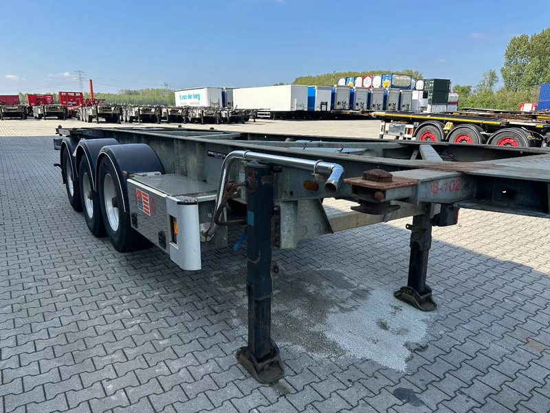 Semi-remorque porte-conteneur/ Caisse mobile Van Hool 20FT/30FT, ADR (EX/II, EX/III, FL, AT), BPW + drum, ALCOA, galvanized, liftaxle, NL-Chassis: photos 15