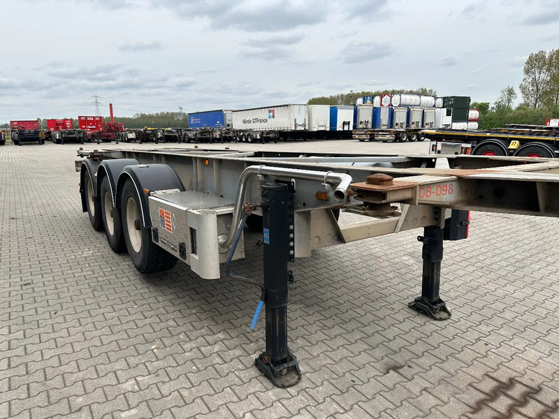 Semi-remorque porte-conteneur/ Caisse mobile Van Hool 20FT/30FT, ADR (EX/II, EX/III, FL, AT), BPW + drum, ALCOA, galvanized, liftaxle, NL-Chassis: photos 14