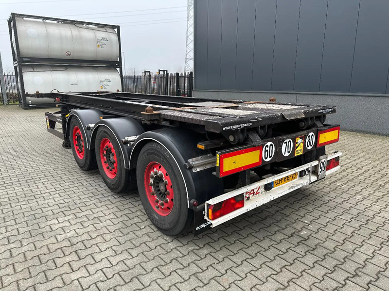 Semi-remorque porte-conteneur/ Caisse mobile Van Hool 20FT Tipping-chassis, ADR (EX/II, EX/III, FL, AT), SAF, 2 liftaxles: photos 13 Semi-remorque porte-conteneur/ Caisse mobile Van Hool 20FT Tipping-chassis, ADR (EX/II, EX/III, FL, AT), SAF, 2 liftaxles: photos 13